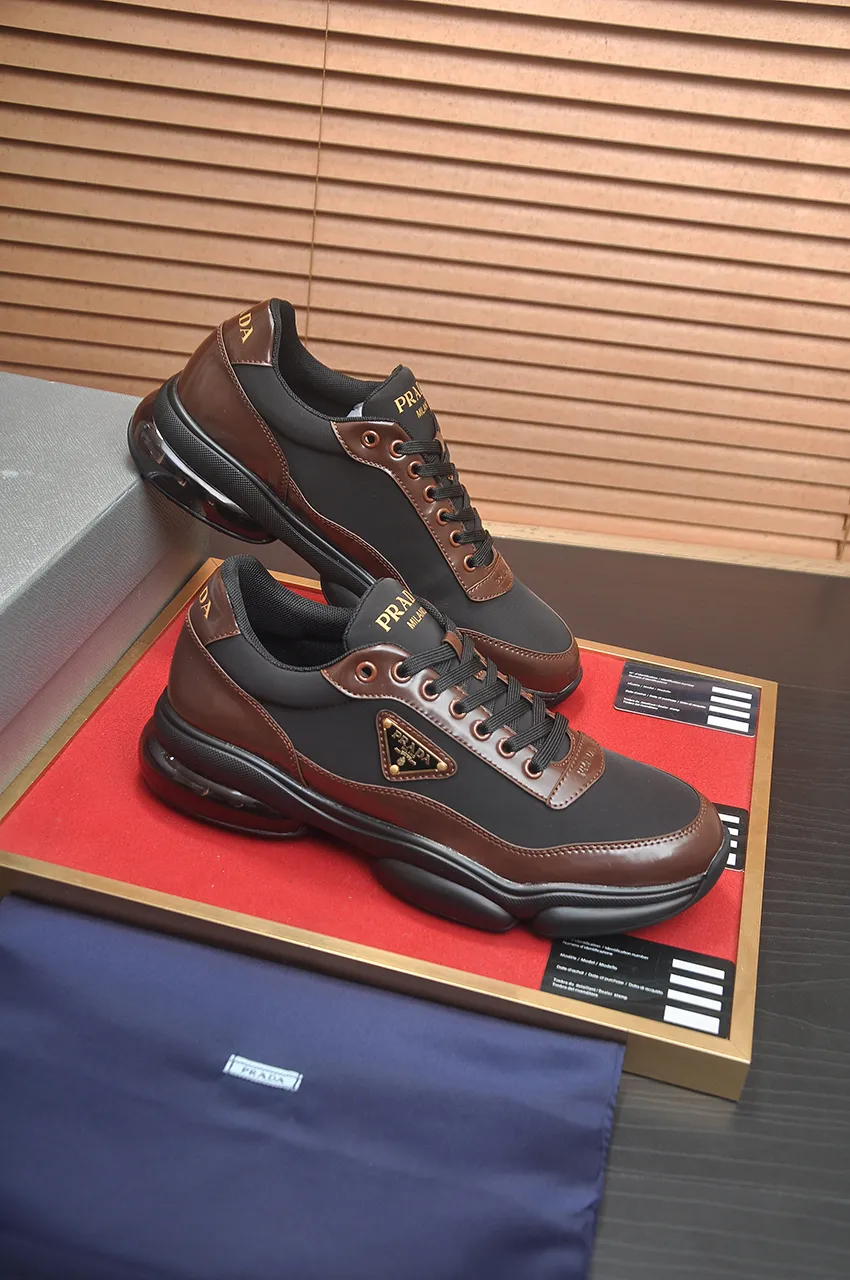 Men's shoes 💰700💶[PRADA] Men's shoes counter hot sale, official website synchronization, 👑Top version ✔️Original cowhide upper + cowhide lining, 1🆚1 replica, original original sole [black/blue/brown 3 colors] 🎯 Material: cowhide surface 🎯 Inner lining: cowhide 🎯 Sole: original molded outsole 🎯 size: Male 38-45 (45 is custom-made and cannot be returned or exchanged)